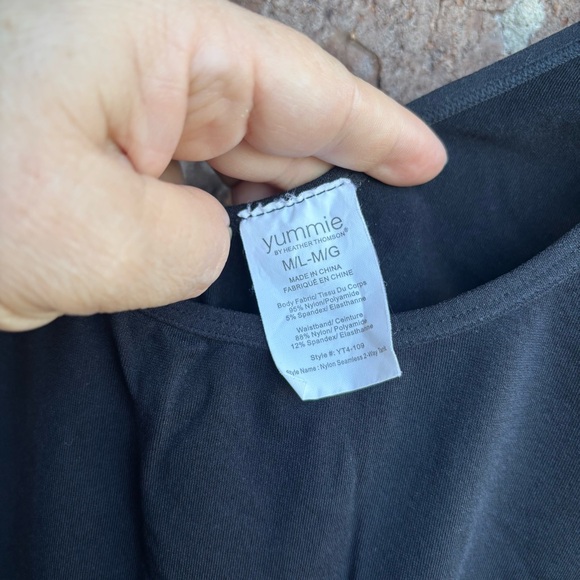 Yummie Tummie M/l Stephan black Tank Top - Picture 3 of 4